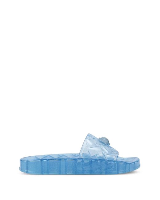 Kurt Geiger Blue Meena Jelly Slides