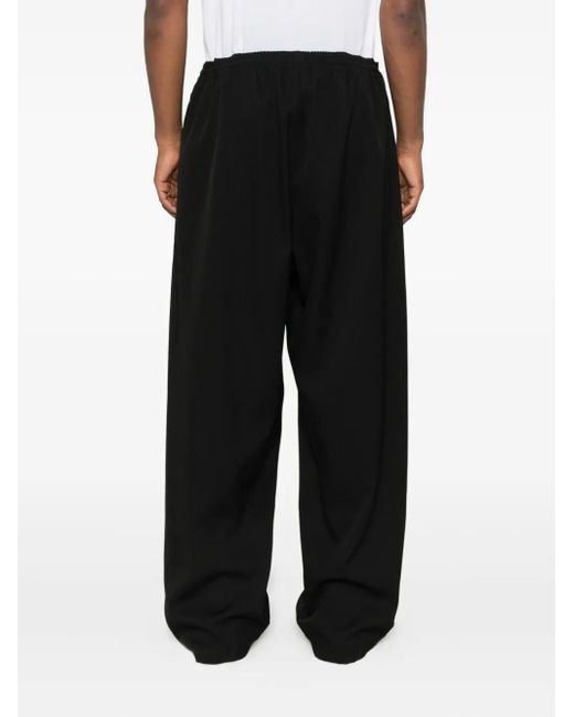 Balenciaga Black Elastic-Waist Trousers for men