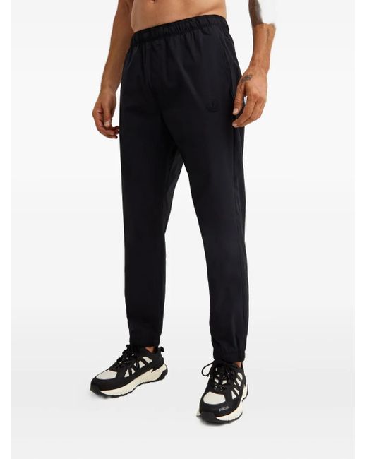 Moncler Black Logo-Patch Track Pants for men