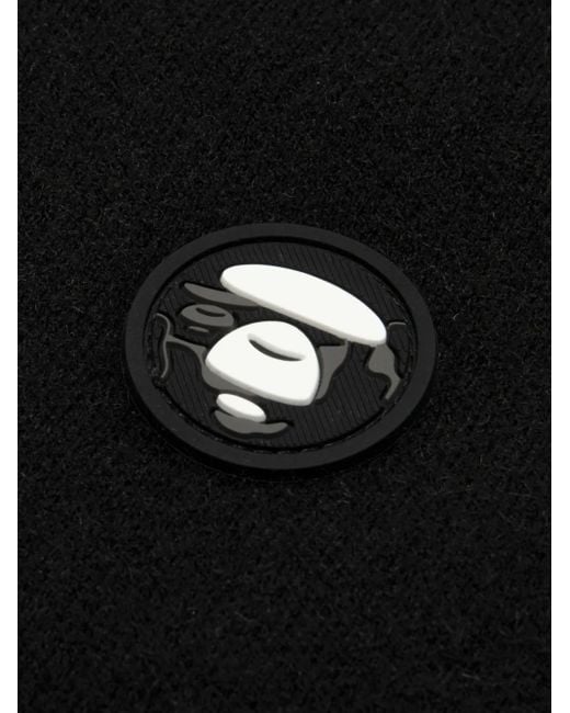 Aape By A Bathing Ape Black Ape Head Patch-Pocket Cardigan for men