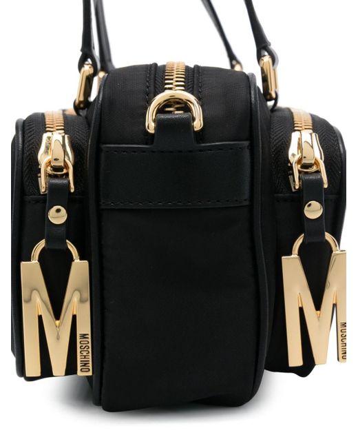 Moschino Black Logo-lettering Tote Bag