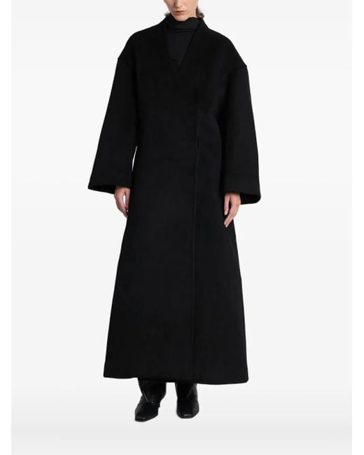 Manteau Croisé À Design Cache-Cœur Entire studios en coloris Black
