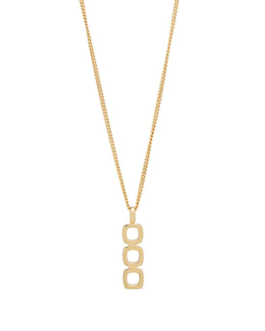Tom Wood Metallic Cushion Pendant Necklace
