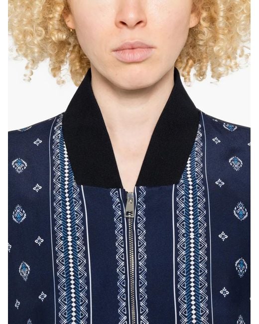 Seafarer Blue Oscar Patterned Jacket