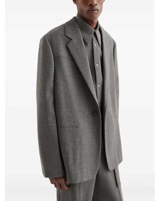 Jil Sander Gray Wool Blazer for men