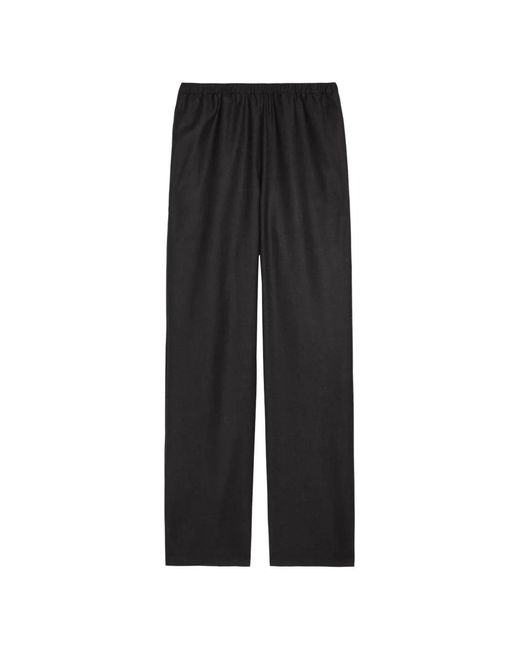 Rohe Black Elasticated-Waist Trousers