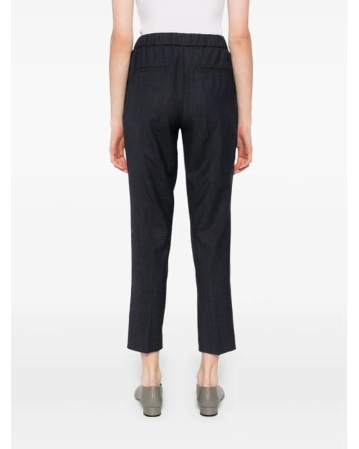 Peserico Blue Elasticated-Waist Trousers