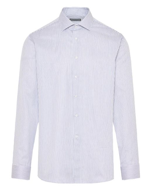 Chemise À Rayures Canali pour homme en coloris White
