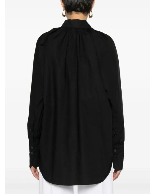 Patou Black Sustainable Cotton Blouse