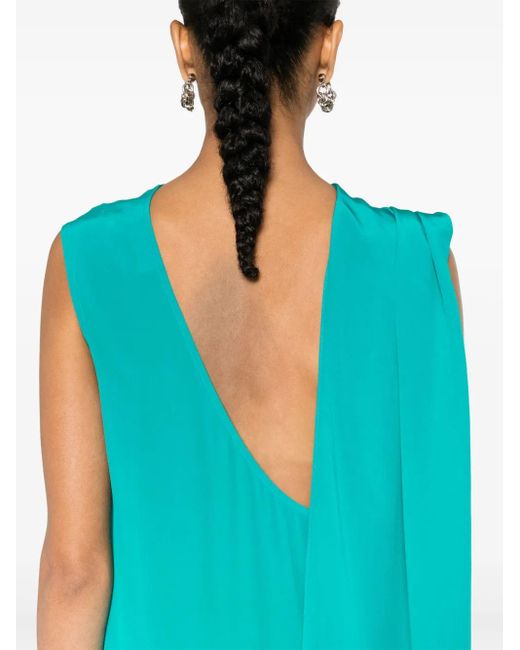 Gianluca Capannolo Blue Juliette Silk Dress