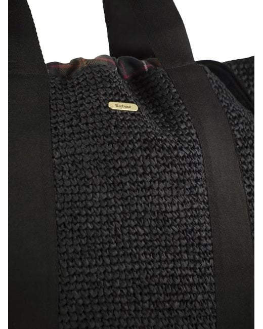 Barbour Black Lily Beach Tote Bag