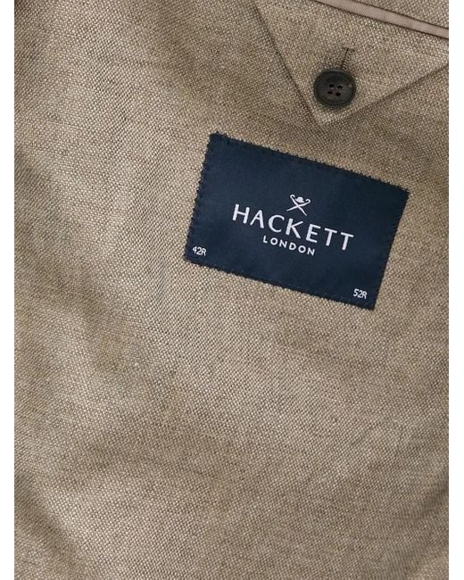 Hackett White Linen Two-Button Blazer for men