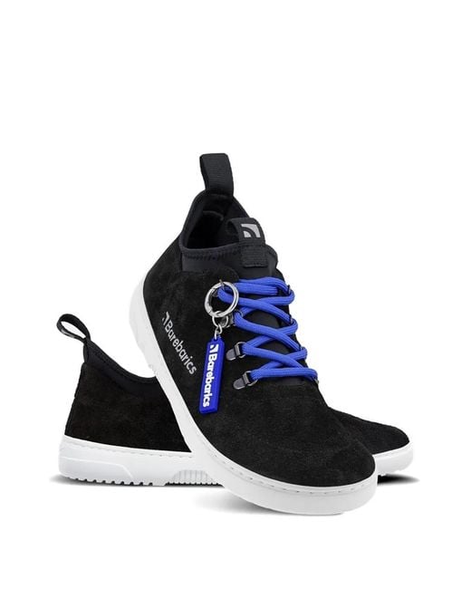 Barebarics Black Suede Lace-Up Sneakers