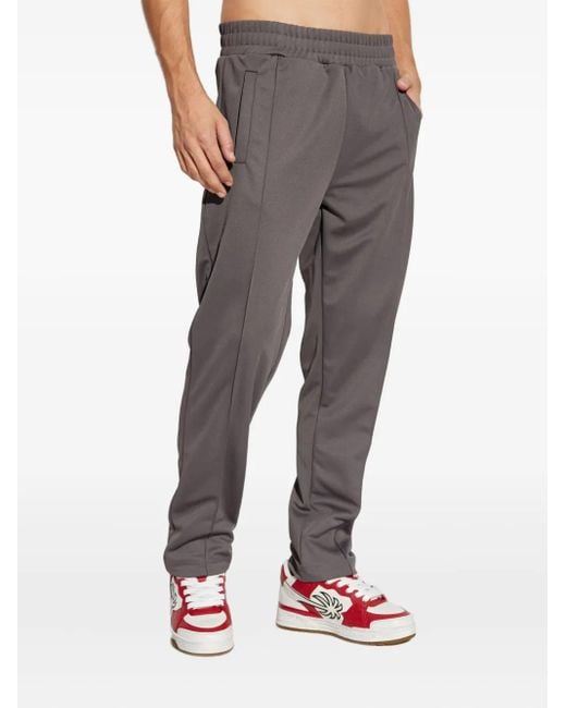 Palm Angels Gray Elasticated-Panel Track Pants for men