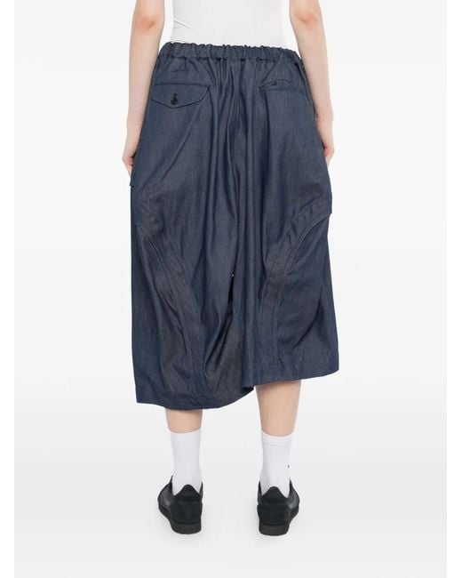 COMME DES GARÇON BLACK Blue Drop-Crotch Denim Trousers