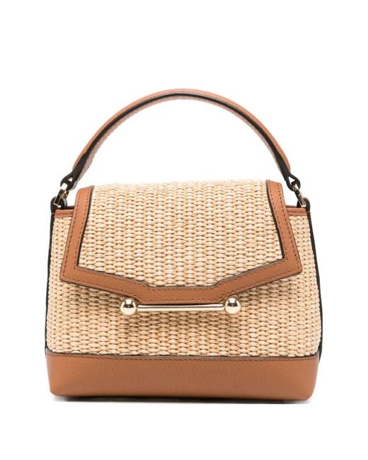 Strathberry Natural Mosaic Nano Tote Bag