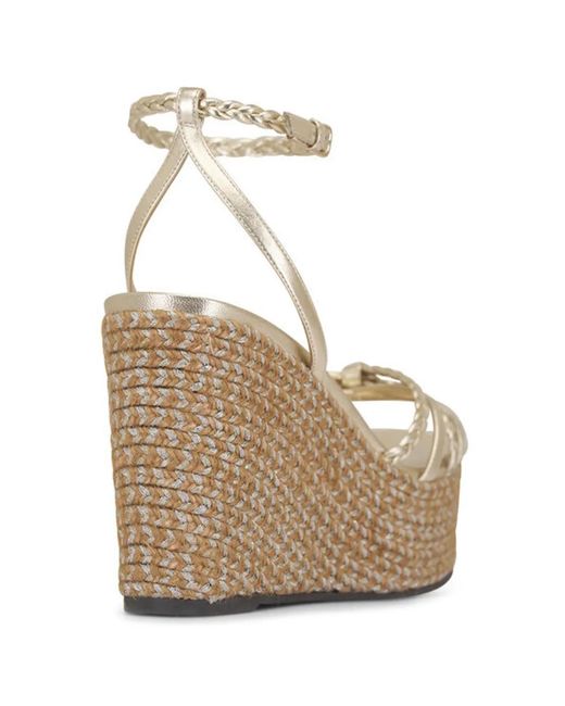 Jimmy Choo Natural Dree Braided Platform Espadrilles