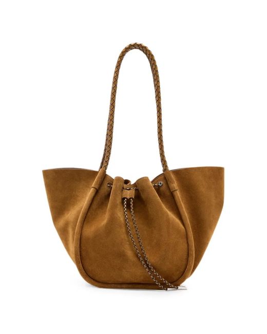 Proenza Schouler Brown Large Ruched Tote