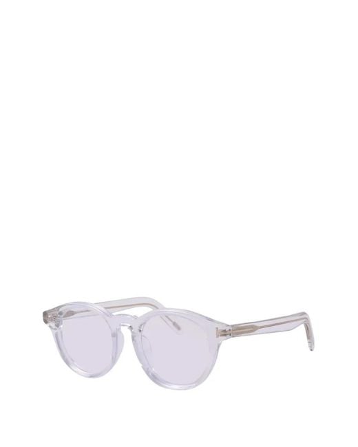Tom Ford White Lunettes De Vue À Monture Ronde for men