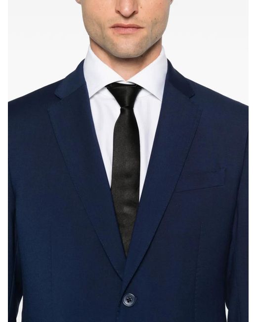 Emporio Armani Blue Single-Breasted Suit for men