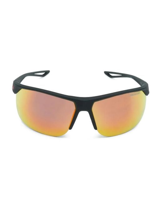 Nike Black Trainer Biker-Frame Sunglasses for men