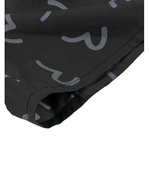 Evisu Black Seagull-Print Boxers for men