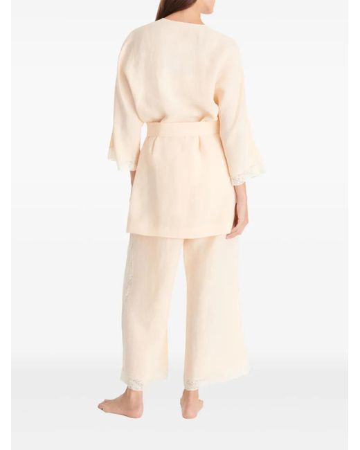 Eres White Colline Linen Top
