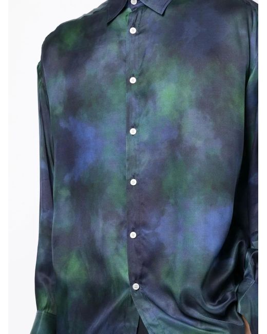 Ahluwalia Blue Shakti Long-Sleeve Shirt for men
