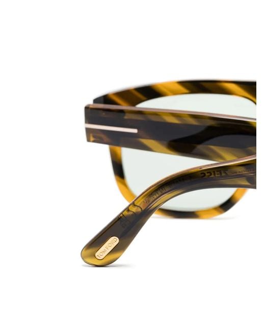 Tom Ford Brown Square-Frame Sunglasses