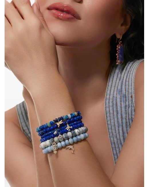 Sydney Evan Blue 14K Diamond And Lapis Lazuli Bracelet