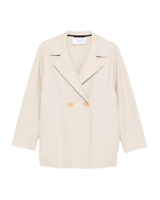 Cappotto Doppiopetto di Harris Wharf London in White