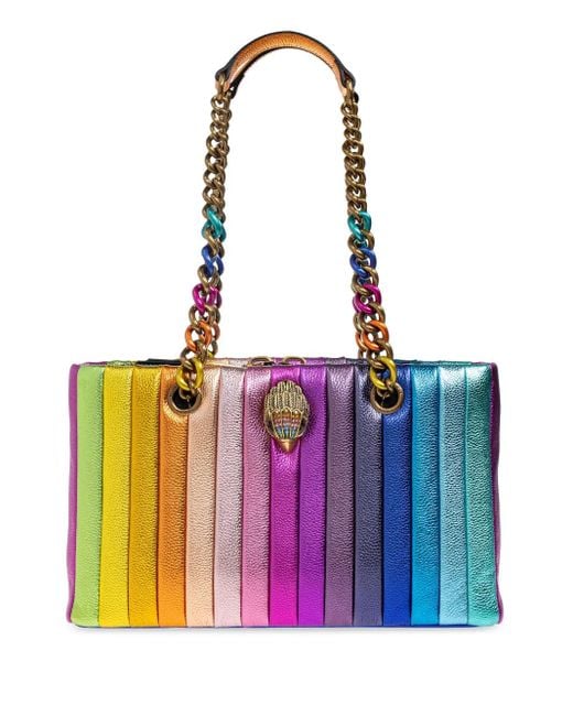 Kurt Geiger Purple Kensington Chain Shoulder Bag