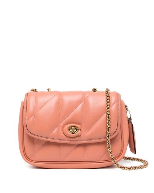 COACH Leather Pillow Madison Shoulder Bag With Quilting in Pink | Lyst ...