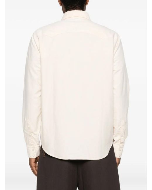 chesapeake's White Button Flap Shirt for men