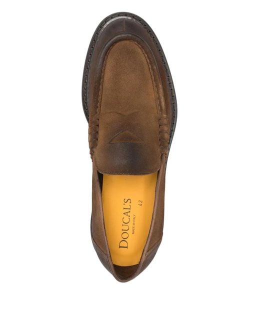 Doucal's Penny-Loafer aus Wildleder in Brown für Herren