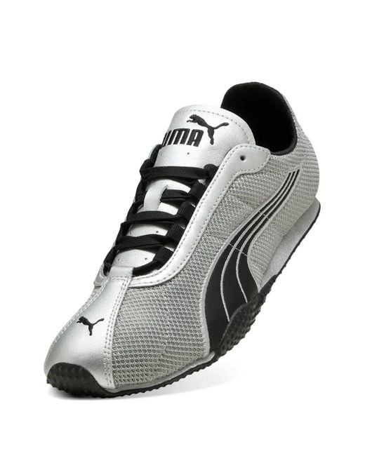 PUMA White Baskets H-Street Chrome À Empiècements En Résille