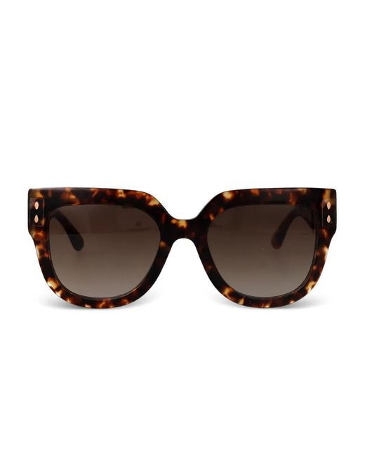 Isabel Marant Brown Square-Frame Sunglasses