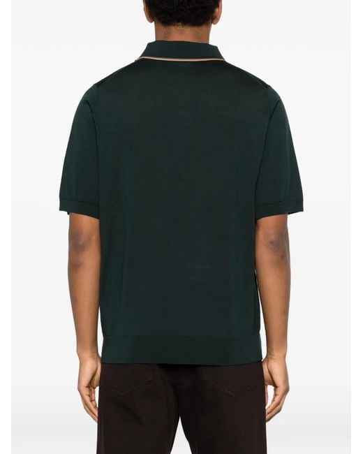 Paul Smith Green Trim Polo Shirt for men