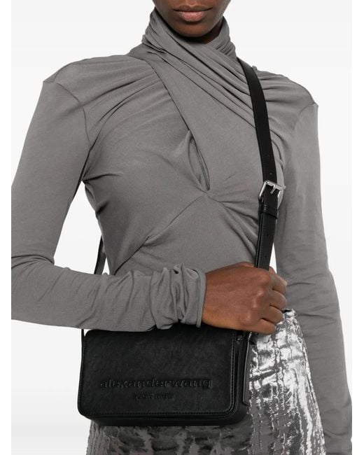 Alexander Wang White Punch Flap Crossbody