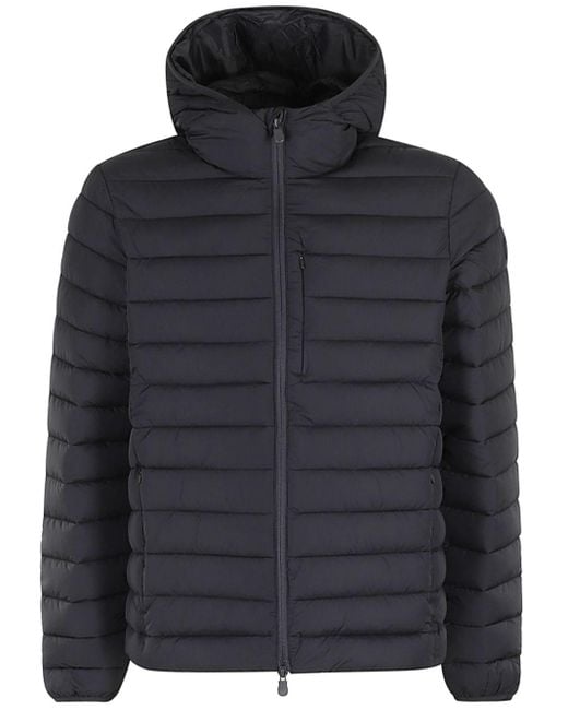 Save The Duck Black Juncus Puffer Jacket for men