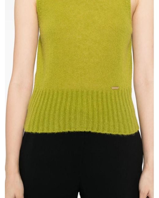 Tom Ford Green Logo-Plaque Vest