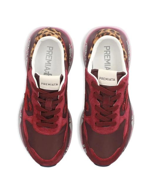 Premiata Lauryn 7789 レオパード パネル スニーカー Purple