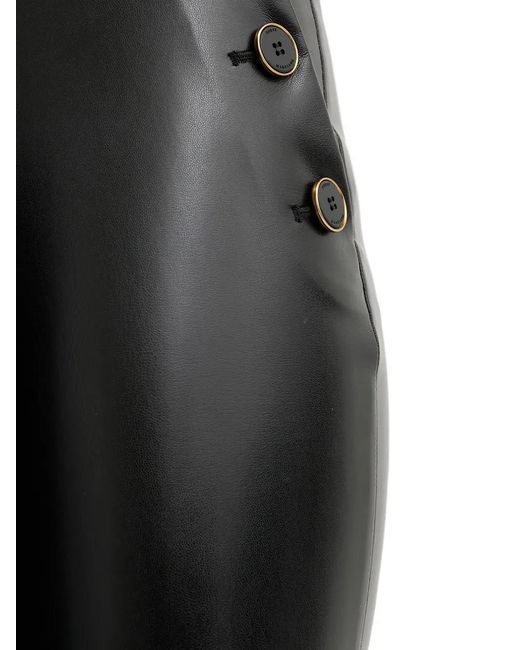 MARCIANO BY GUESS Black Button-Detail Trousers