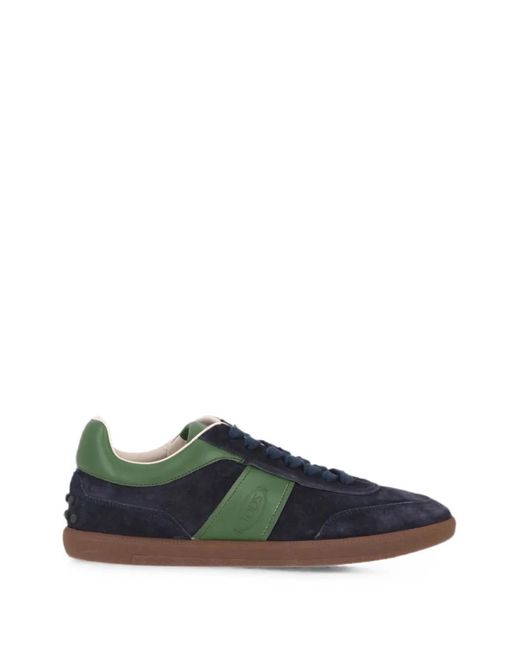 Tod's Green Tabs Sneakers for men