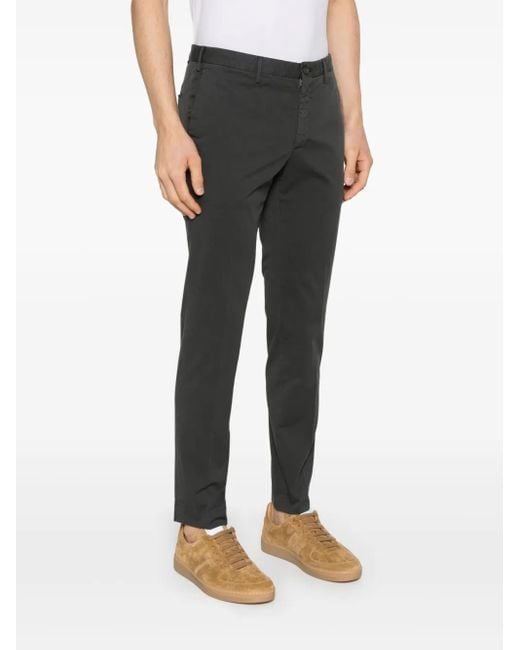 Incotex Gray Tapered Trousers for men