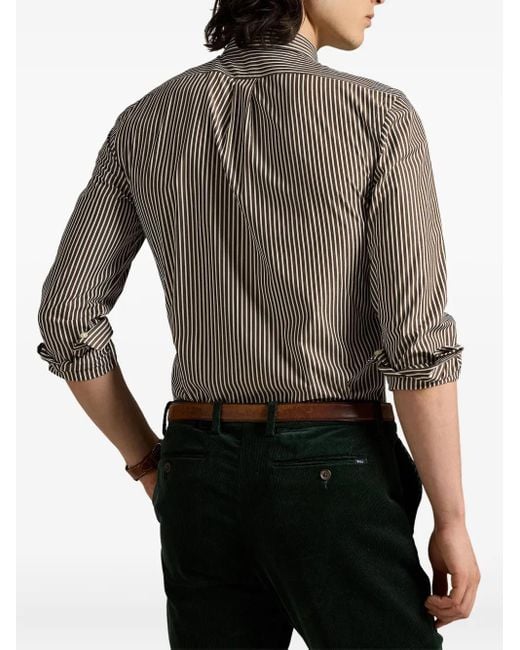 Polo Ralph Lauren Brown Long Sleeve Sport Shirt Clothing for men