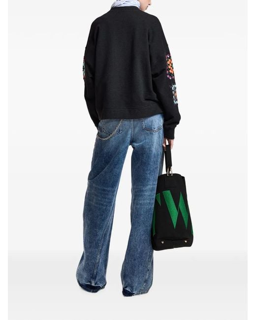 Essentiel Antwerp Blue Twisted-Seam Barrel-Leg Jeans