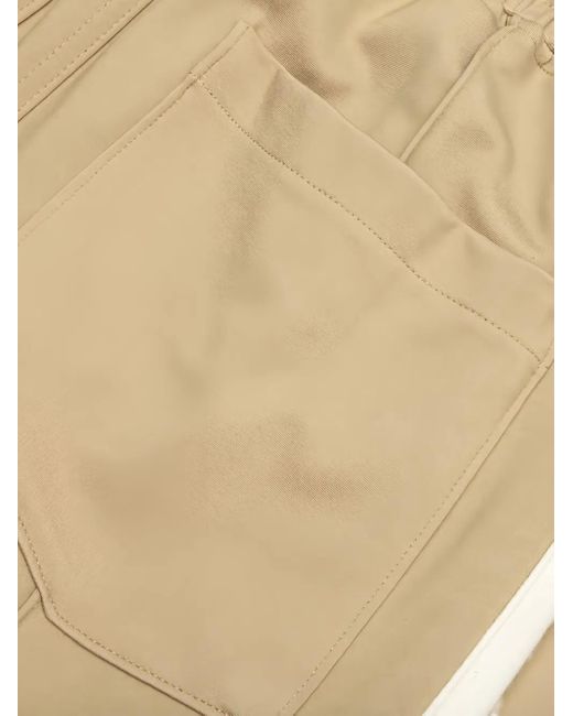 Rhude Natural Side-Stripe Elastic-Waist Track Pants for men