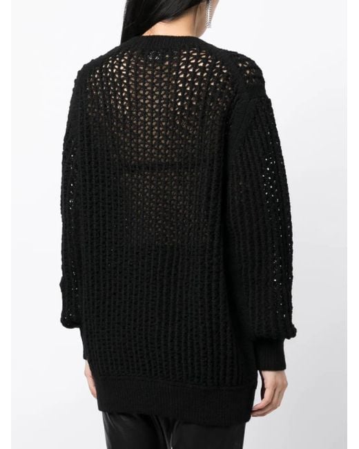 Junya Watanabe オープンニット セーター Black
