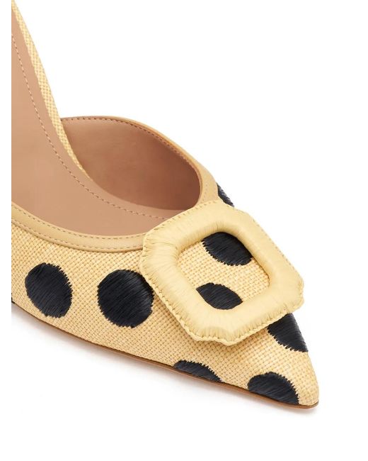 Malone Souliers Metallic Mules Mona À Pois